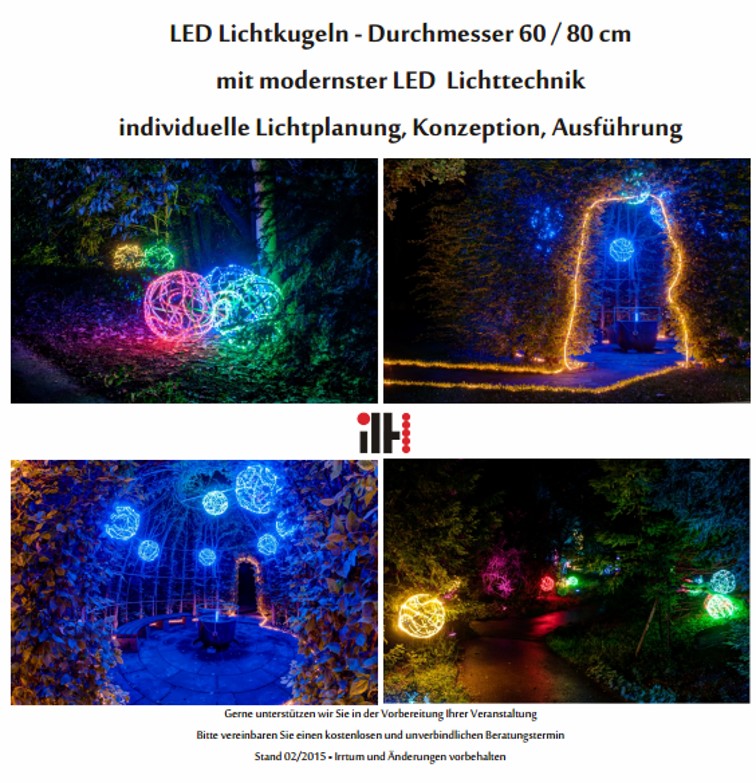 LED Lichtkugeln und Ballons